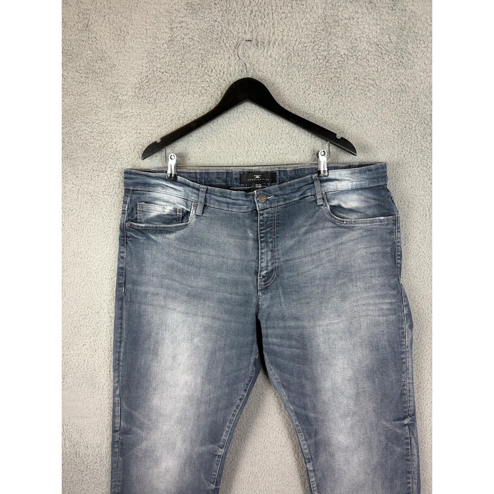 Jordan Craig Collins Jeans Mens 44x34 Blue Wash Relaxed Tapered Stretch Denim